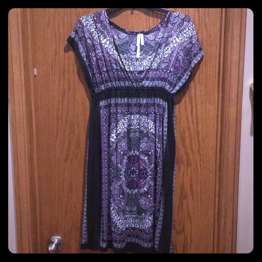 Purple Paisley Dress